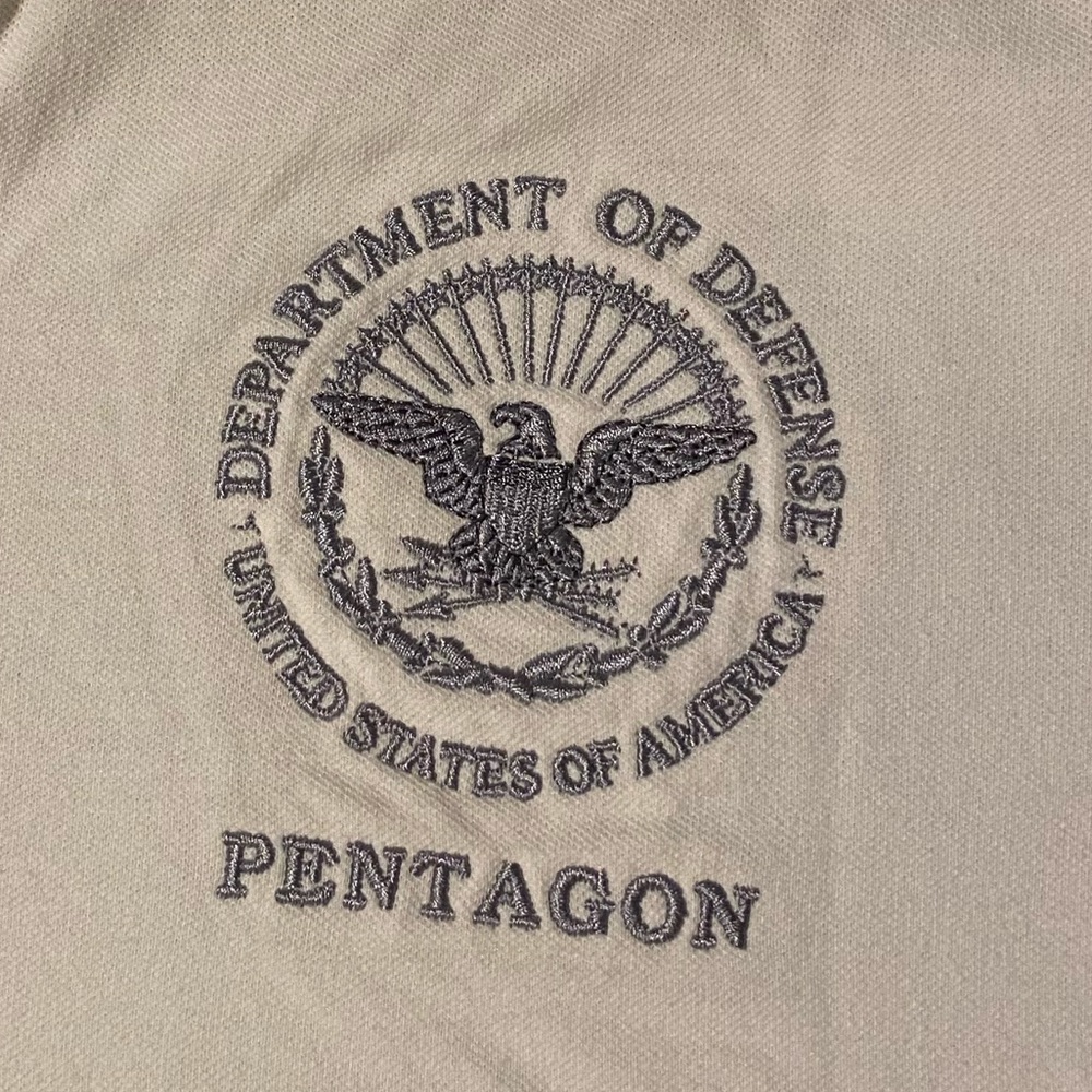 DoD embroidered Pentagon military polo